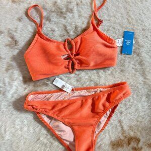Cupshe Clementine Breeze Orange Bikini Set